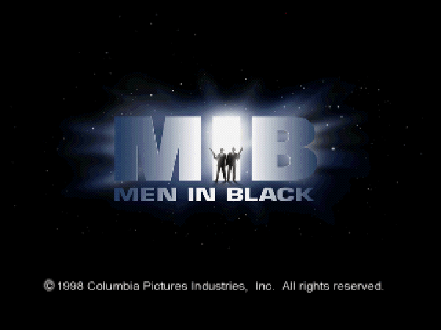 Men in Black The Game title screen for Playstation